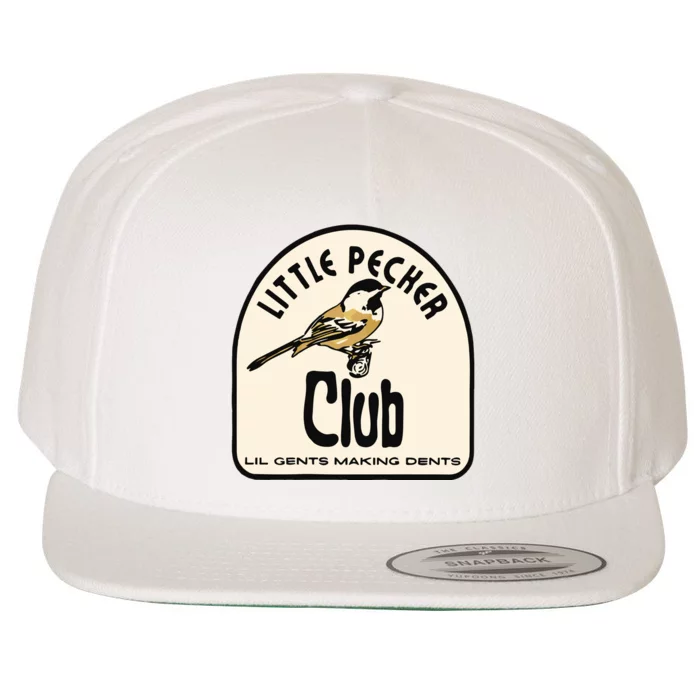 Little Pecker Club Wool Snapback Cap