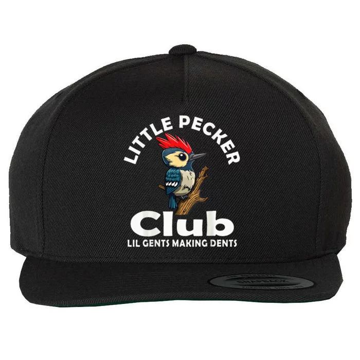 Little Pecker Club Back Wool Snapback Cap