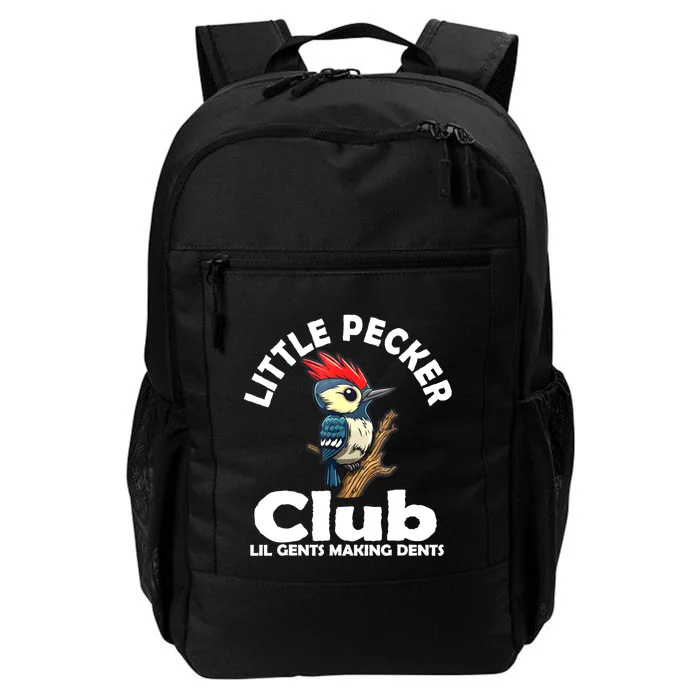 Little Pecker Club Lil Gents Making Dents Funny Woodpecker Daily Commute Backpack