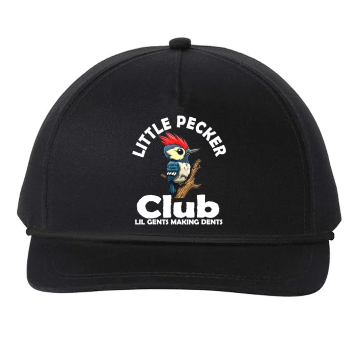 Little Pecker Club Lil Gents Making Dents Funny Woodpecker Snapback Five-Panel Rope Hat