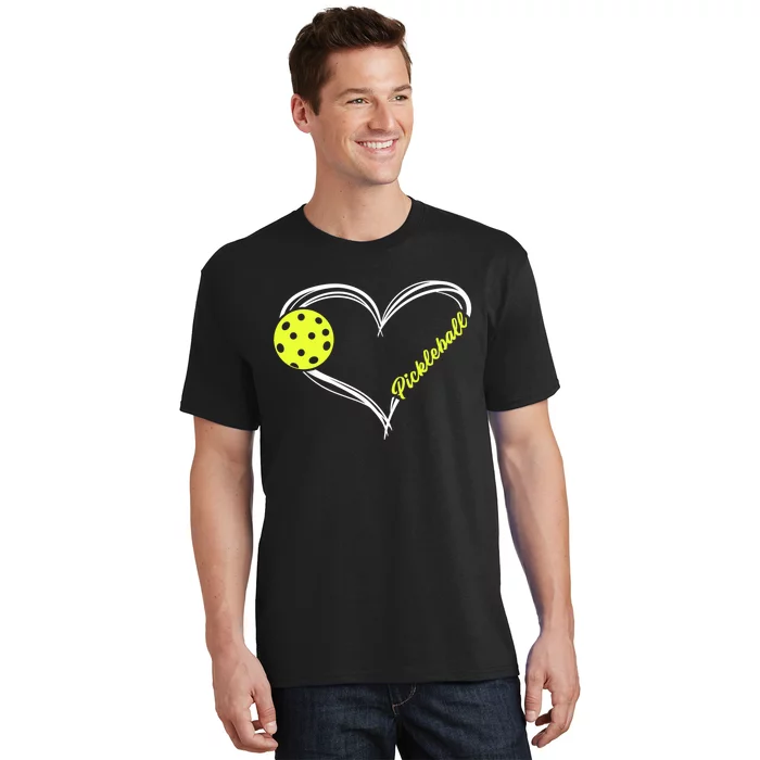 Love Pickleball Cute Pickleball Match, I Love Pickleball TShirt T-Shirt