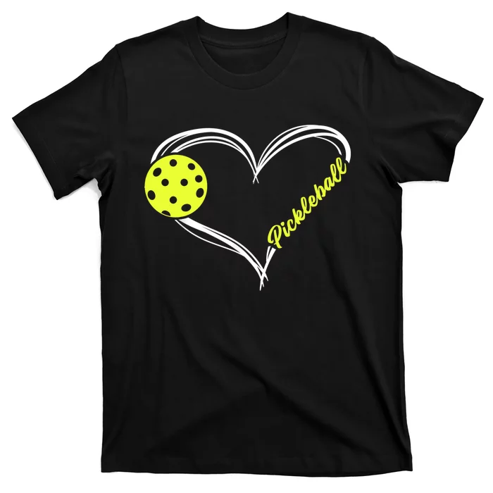 Love Pickleball Cute Pickleball Match, I Love Pickleball TShirt T-Shirt