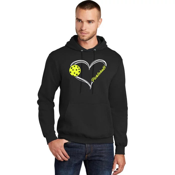 Love Pickleball Cute Pickleball Match, I Love Pickleball TShirt Tall Hoodie