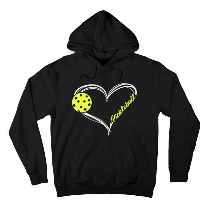 Love Pickleball Cute Pickleball Match, I Love Pickleball TShirt Tall Hoodie