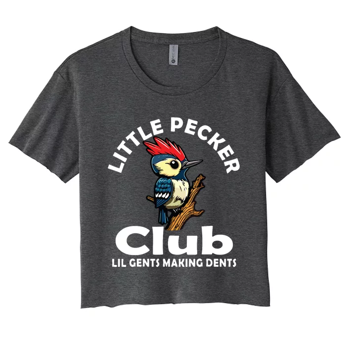 Little Pecker Club Back Women's Crop Top Tee