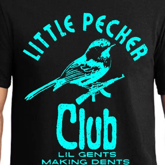 Little Pecker Club Funny Cute Woodpeckers Bird Lover Gym Cute Gift Pajama Set