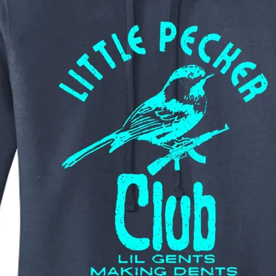 Little Pecker Club Funny Cute Woodpeckers Bird Lover Gym Cute Gift Women's Pullover Hoodie