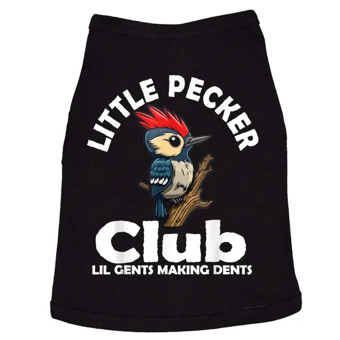 Little Pecker Club Lil Gents Making Dents Funny Woodpecker Doggie Tank