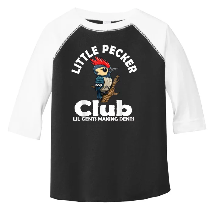 Little Pecker Club Lil Gents Making Dents Funny Woodpecker Toddler Fine Jersey T-Shirt