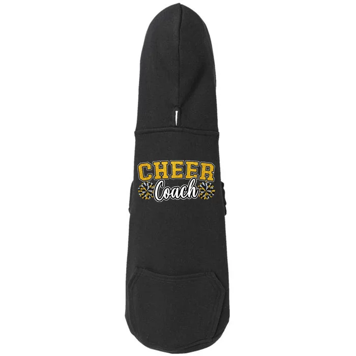 Loud Proud Cheer Coach Yellow Pom Poms Cheerleader Women Doggie 3-End Fleece Hoodie