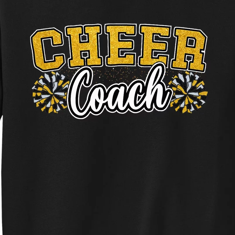 Loud Proud Cheer Coach Yellow Pom Poms Cheerleader Women Sweatshirt