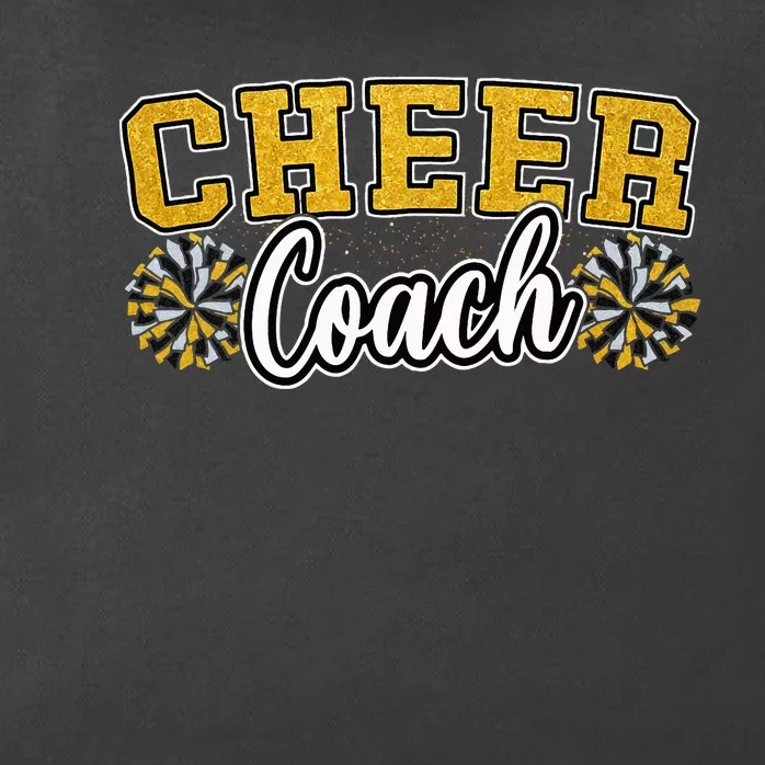 Loud Proud Cheer Coach Yellow Pom Poms Cheerleader Women Zip Tote Bag