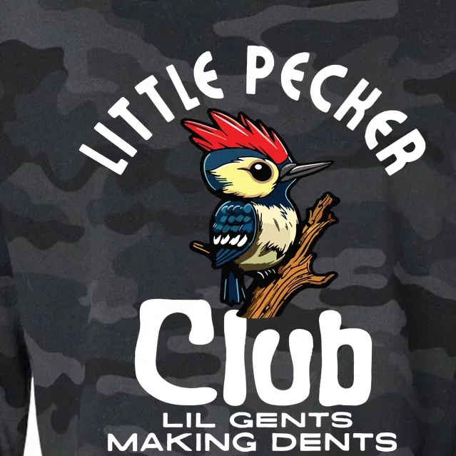 Little Pecker Club Lil Gents Making Dents Funny Cropped Pullover Crew