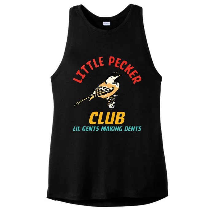 Little Pecker Club Lil Gents Making Dents Ladies Tri-Blend Wicking Tank