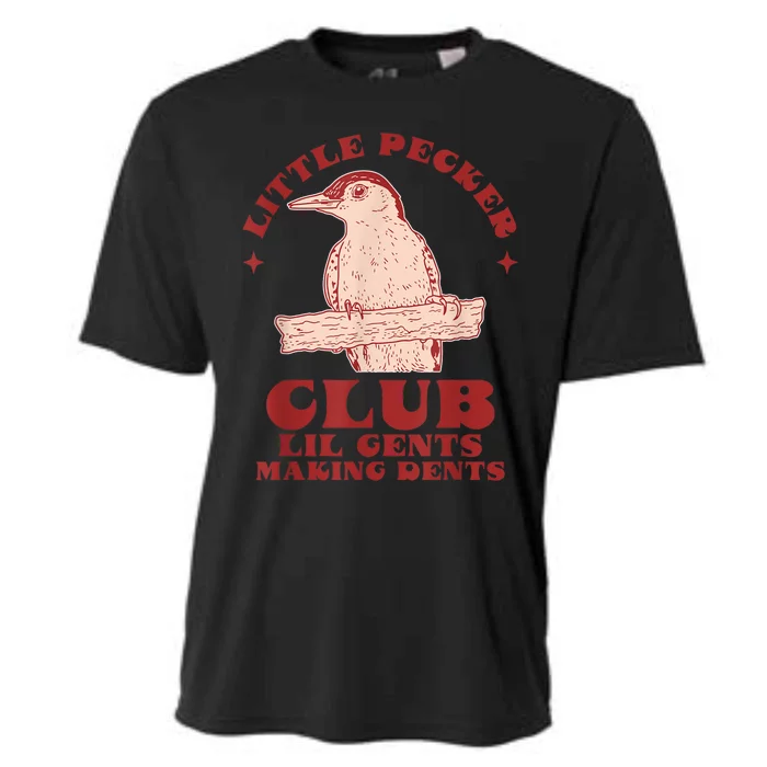 Little Pecker Club Lil Gents Making Dents Funny Cooling Performance Crew T-Shirt