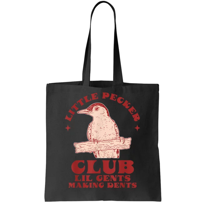 Little Pecker Club Lil Gents Making Dents Funny Tote Bag