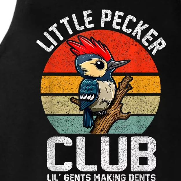 Little Pecker Club Lil Gents Making Dents Funny Ladies Tri-Blend Wicking Tank