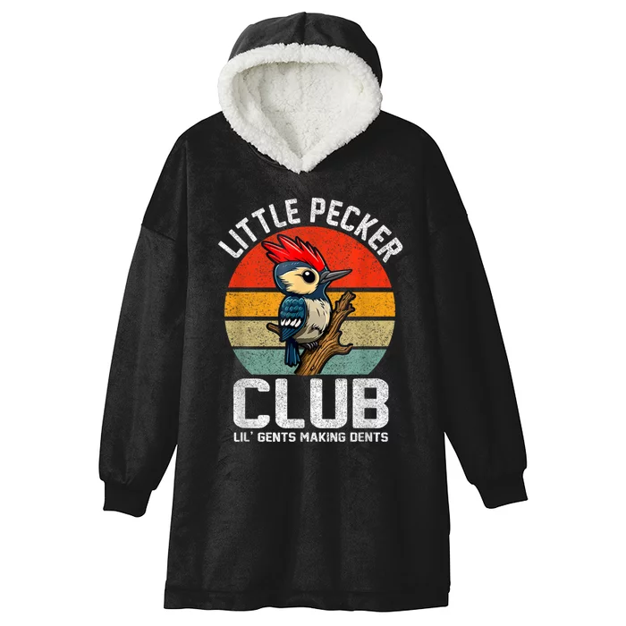 Little Pecker Club Lil Gents Making Dents Funny Hooded Wearable Blanket