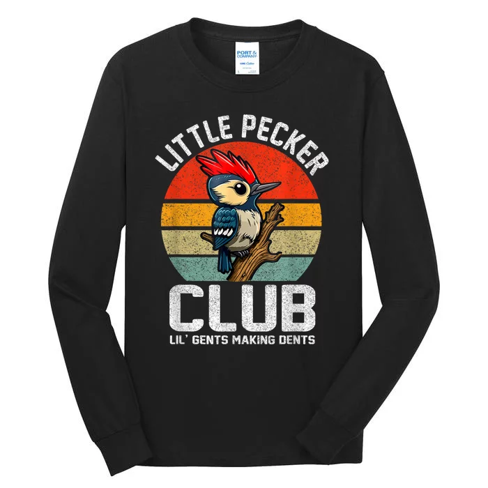 Little Pecker Club Lil Gents Making Dents Funny Tall Long Sleeve T-Shirt