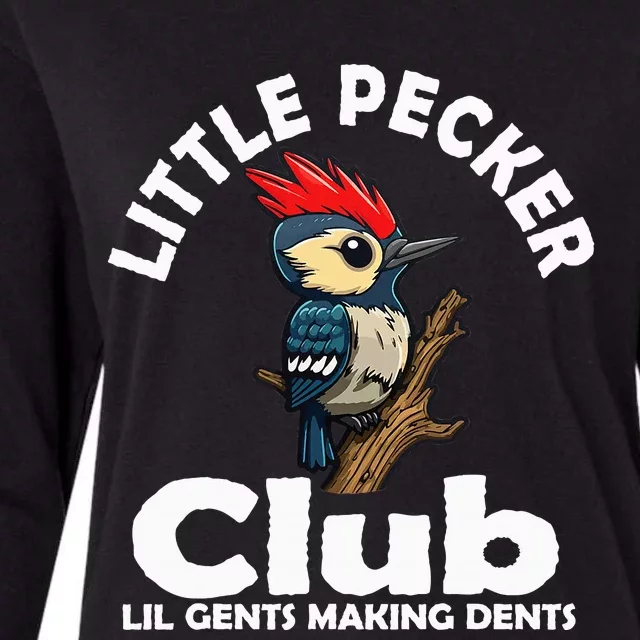 Little Pecker Club Lil Gents Making Dents Womens Cotton Relaxed Long Sleeve T-Shirt