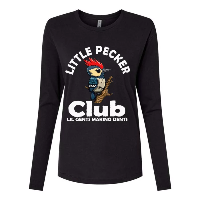 Little Pecker Club Lil Gents Making Dents Womens Cotton Relaxed Long Sleeve T-Shirt