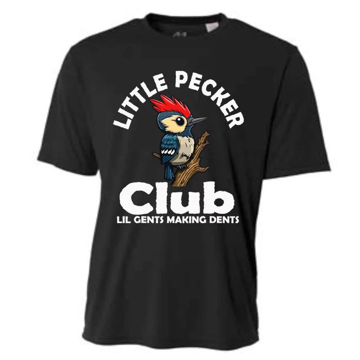 Little Pecker Club Lil Gents Making Dents Cooling Performance Crew T-Shirt