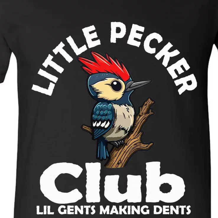 Little Pecker Club Lil Gents Making Dents V-Neck T-Shirt