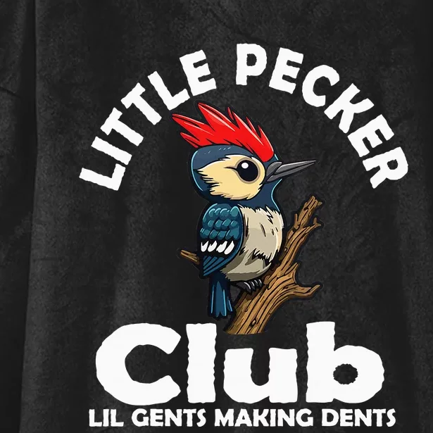 Little Pecker Club Lil Gents Making Dents Hooded Wearable Blanket