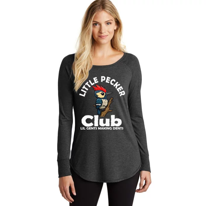 Little Pecker Club Lil Gents Making Dents Women's Perfect Tri Tunic Long Sleeve Shirt