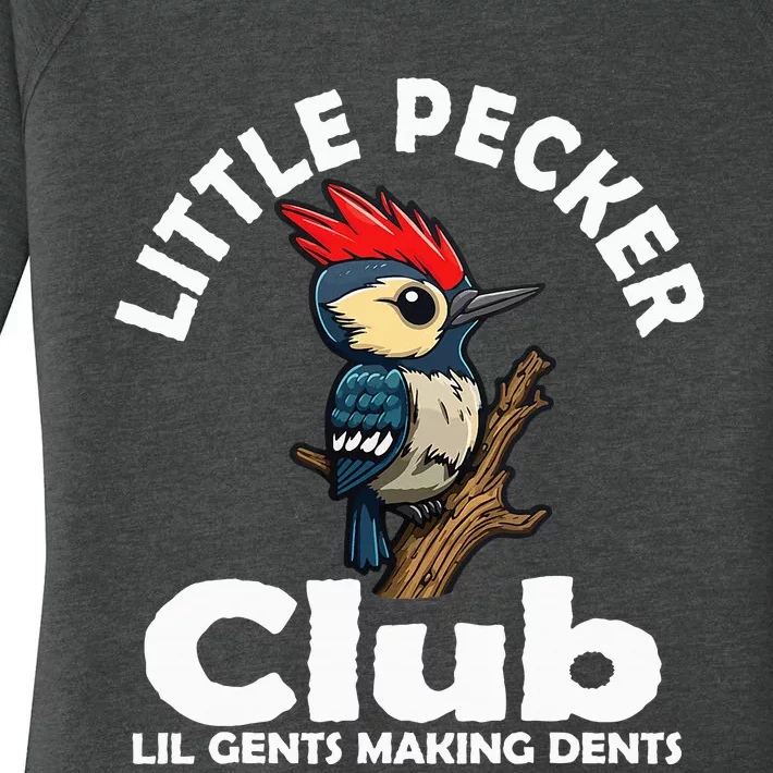 Little Pecker Club Lil Gents Making Dents Women's Perfect Tri Tunic Long Sleeve Shirt