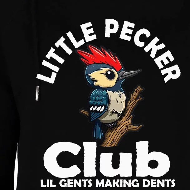 Little Pecker Club Lil Gents Making Dents Womens Funnel Neck Pullover Hood