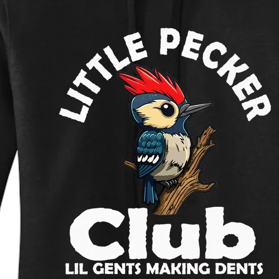 Little Pecker Club Lil Gents Making Dents Women's Pullover Hoodie