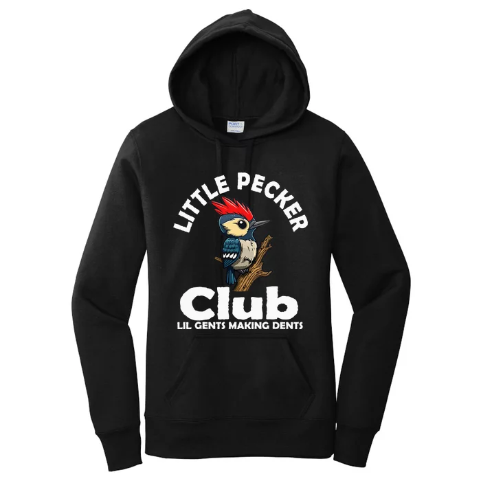 Little Pecker Club Lil Gents Making Dents Women's Pullover Hoodie