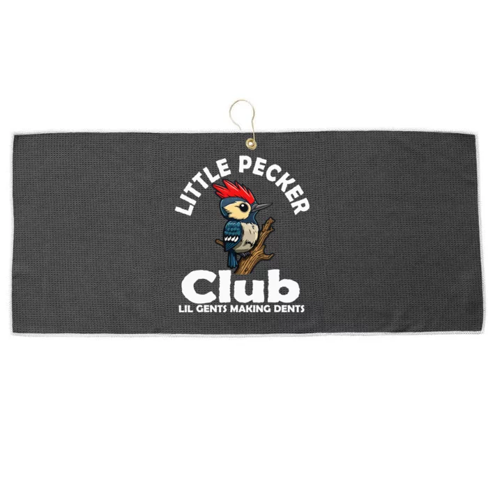 Little Pecker Club Lil Gents Making Dents Large Microfiber Waffle Golf Towel