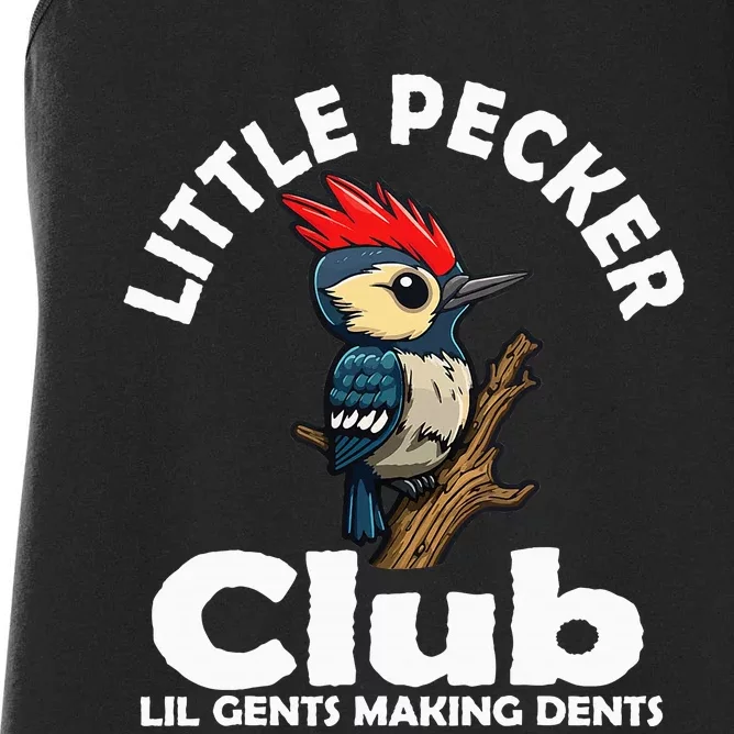 Little Pecker Club Lil Gents Making Dents Women's Racerback Tank