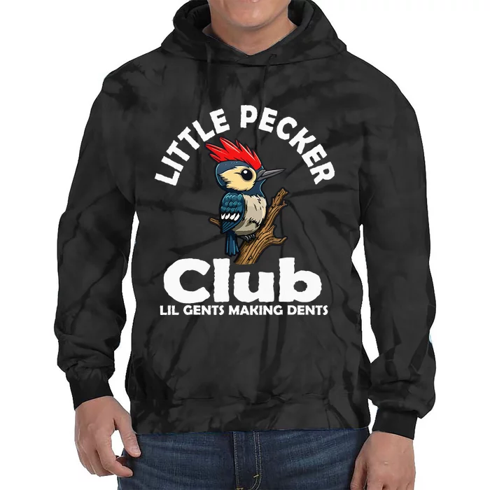 Little Pecker Club Lil Gents Making Dents Tie Dye Hoodie