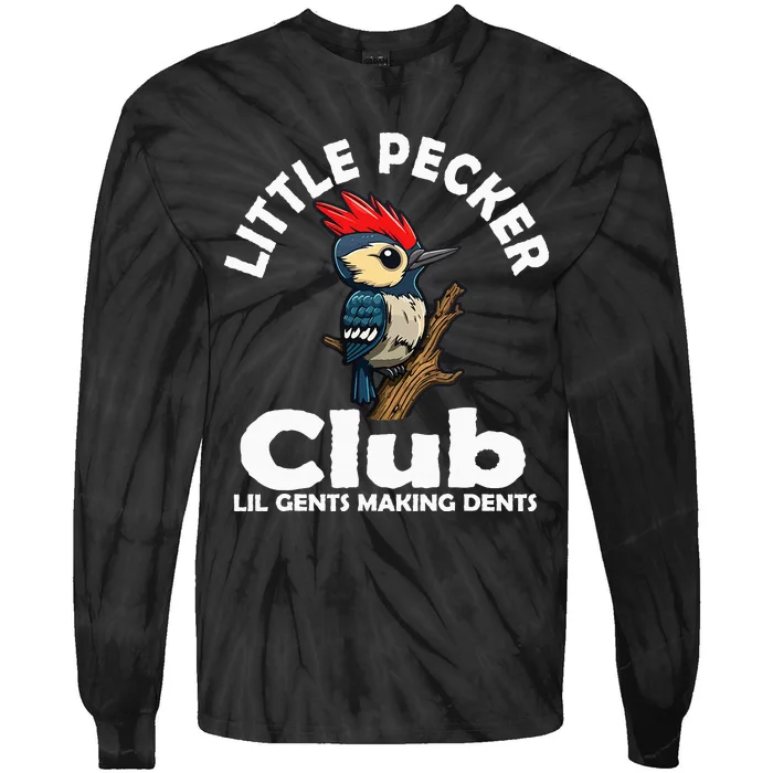 Little Pecker Club Lil Gents Making Dents Tie-Dye Long Sleeve Shirt