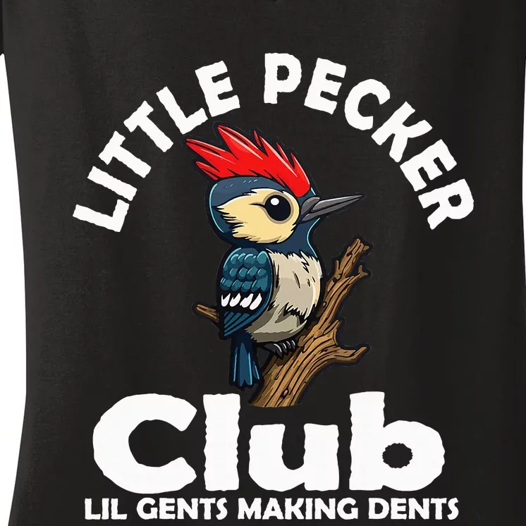 Little Pecker Club Lil Gents Making Dents Women's V-Neck T-Shirt