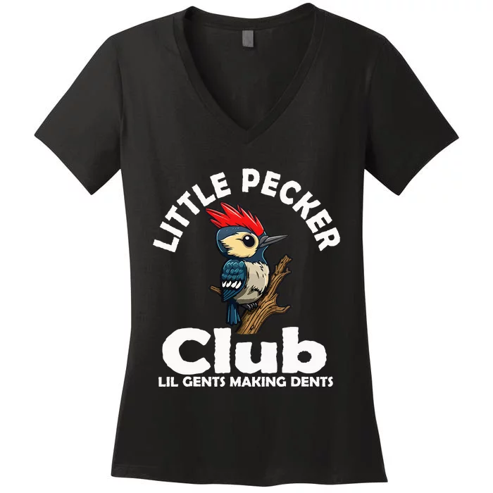 Little Pecker Club Lil Gents Making Dents Women's V-Neck T-Shirt