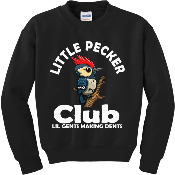 Little Pecker Club Lil Gents Making Dents Kids Sweatshirt