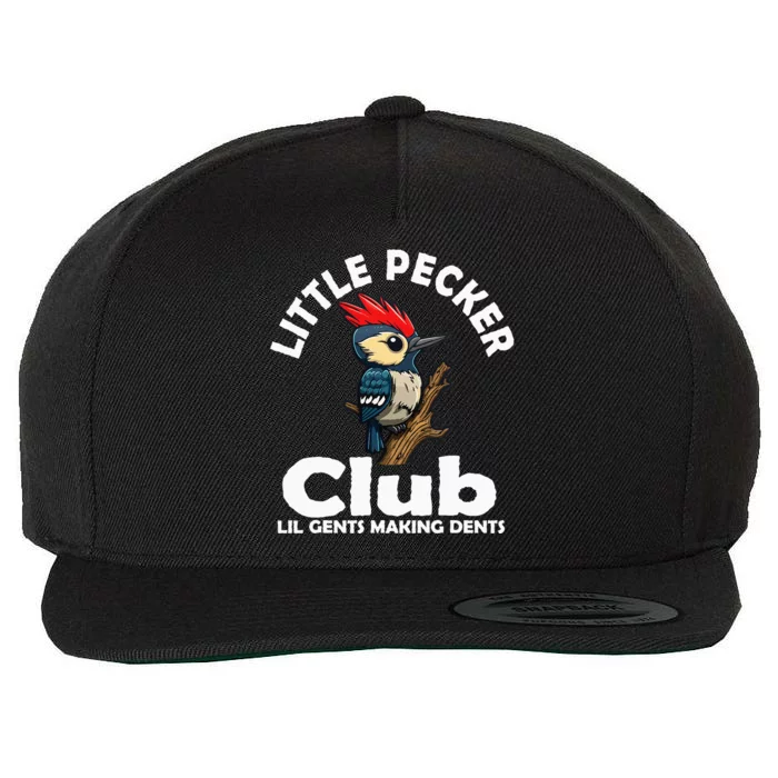 Little Pecker Club Lil Gents Making Dents Wool Snapback Cap