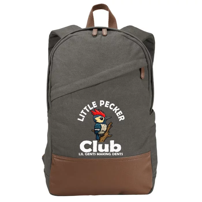 Little Pecker Club Lil Gents Making Dents Cotton Canvas Backpack