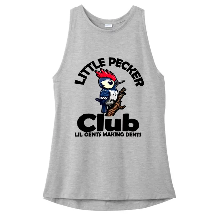 Little Pecker Club Lil Gents Making Dents Ladies Tri-Blend Wicking Tank