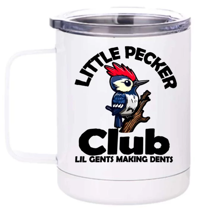 Little Pecker Club Lil Gents Making Dents Front & Back 12oz Stainless Steel Tumbler Cup