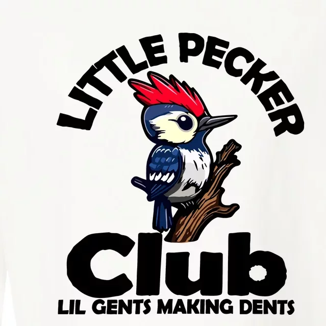 Little Pecker Club Lil Gents Making Dents Cropped Pullover Crew