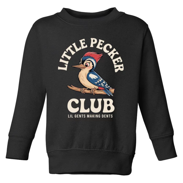 Little Pecker Club Funny Adult Humor Toddler Sweatshirt