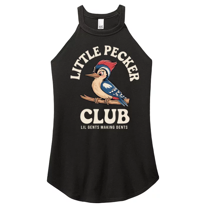 Little Pecker Club Funny Adult Humor Women’s Perfect Tri Rocker Tank