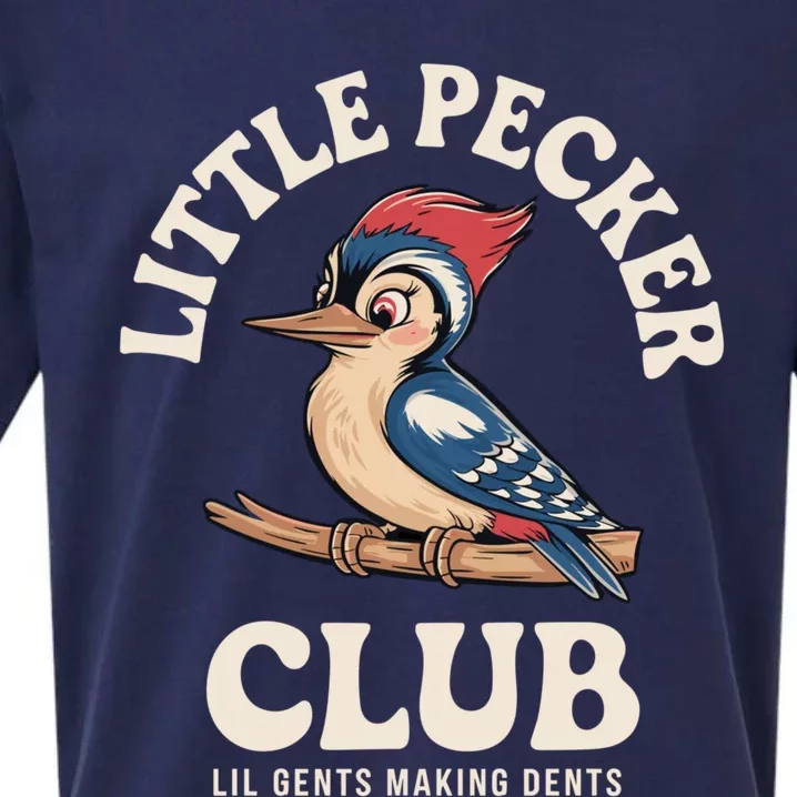 Little Pecker Club Funny Adult Humor Sueded Cloud Jersey T-Shirt