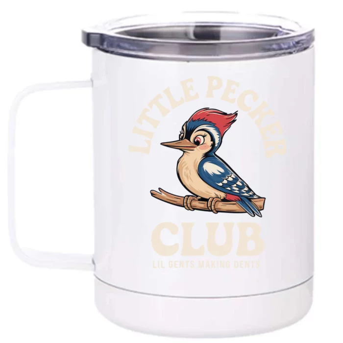 Little Pecker Club Funny Adult Humor Front & Back 12oz Stainless Steel Tumbler Cup