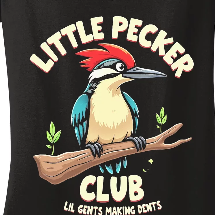 Little Pecker Club Lil Gents Making Dents Women's V-Neck T-Shirt